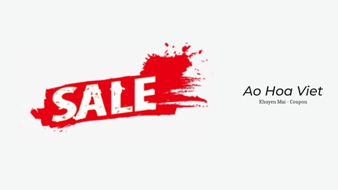 AoHoaViet khuyen mai coupon
